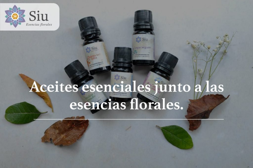 Aceites esenciales junto a las esencias florales