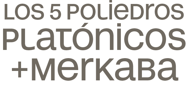 Titulo_Los 5 poliedros Platonicos_mobile_geometria sagrada_Merkaba Personal